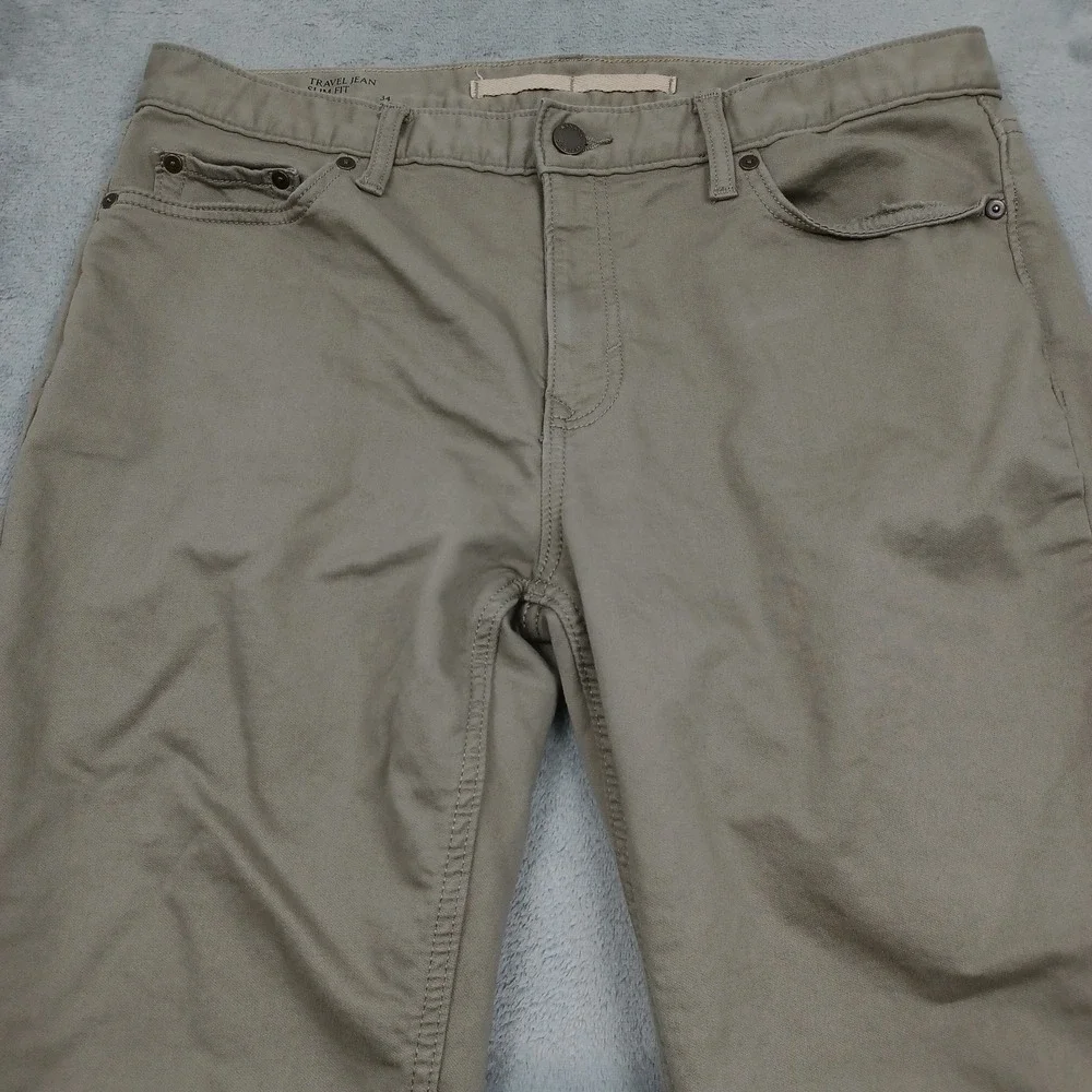 Banana Republic Jeans Men 34x32 Brown Denim Slim Fit Pockets Traveler A2
